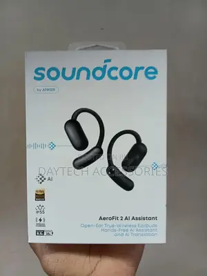 The Anker Soundcore Aerofit 2 Ai Assistant Open-Ear Wireless Earbuds.