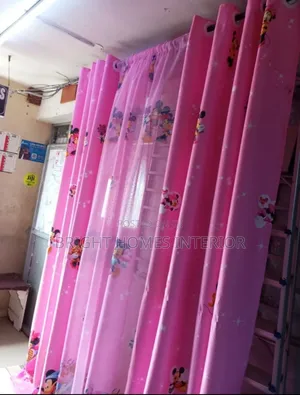 Baby Pink Princess Kids Bedroom Curtain