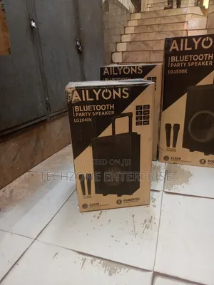 Ailyons Party Portable Speaker 10” With 2 Wireless Microphone 