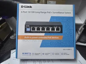 Dlink 6-Port 10/100 Poe Switch Des-F1006p-E
