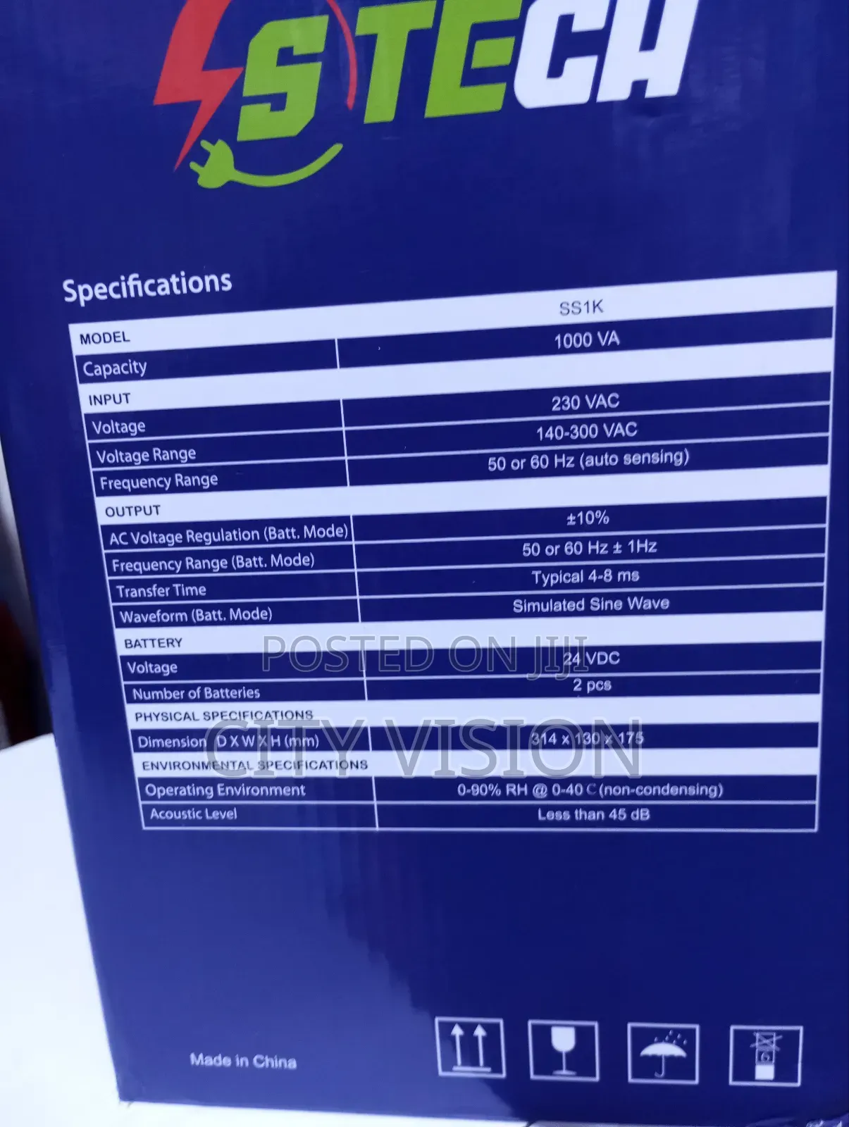 Stech Ups 1000va Ss1k 1kva