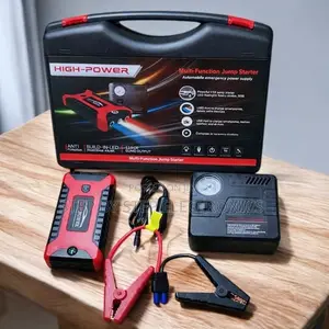 12v 99800mah Car Jump Starter With Built-in Tire Inflator Power Bank
