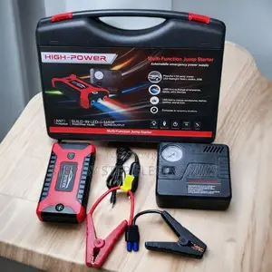 12v 99800mah Car Jump Starter Power Bank With Compressor Emergency Use