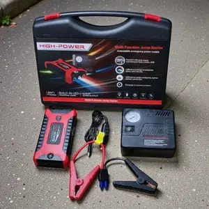12v 99800mah Car Jump Starter With Built-in Air Compressor Pump