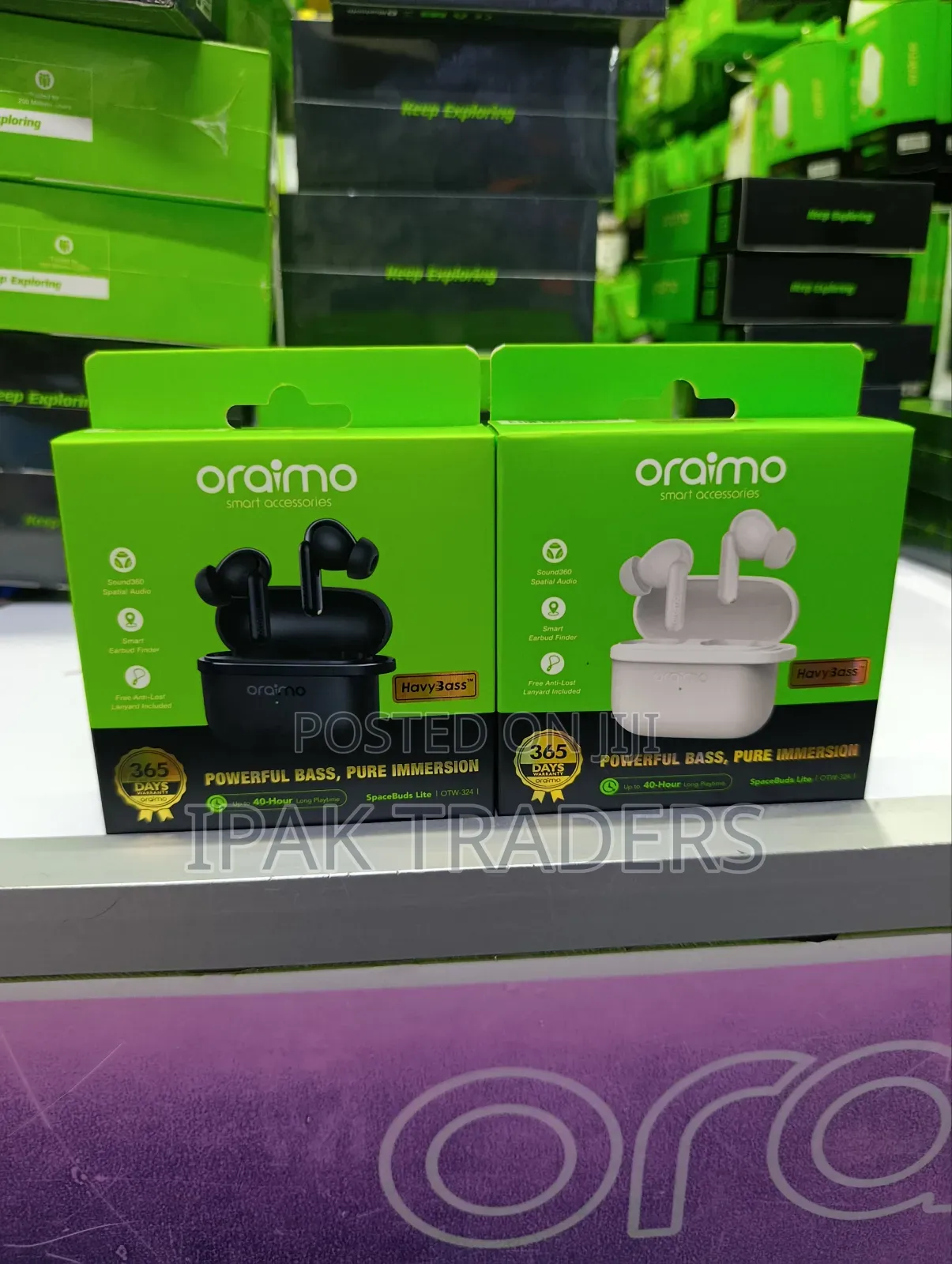 Oraimo Spacebuds Lite Sound360 Anti-Lost True Wireless Earbuds