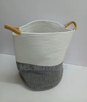 *Big Multipurpose Cotton Rope Woven Basket