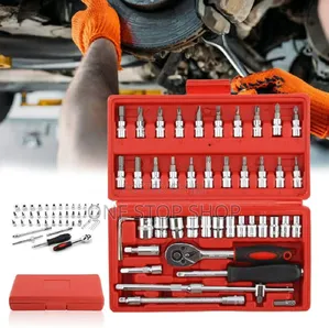 46pc Spanner Socket Set Car Repair Tool Ratchet