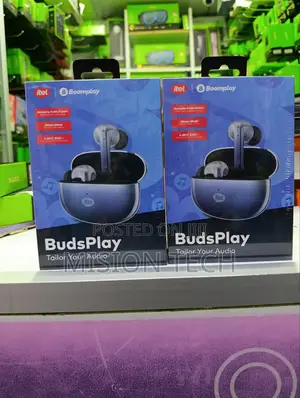 Itel TWS Budsplay Earbuds, 4 Mic Enc Calls, 45ms Ultra Low Latency 