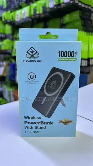 Floating Ark 10000mah Wirelessly Power Bank-Fast Charging