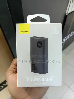 This Is a Baseus 10,000mah Adaman2 Digital Display Power Bank.