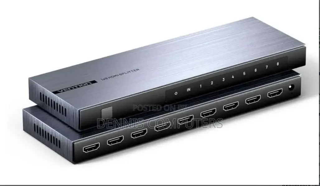 Vention 1x8 Hdmi Splitter Black Aluminum Alloy Type