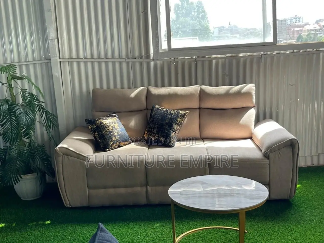 User-Friendly 3 Seater Semi Recliner Sofa