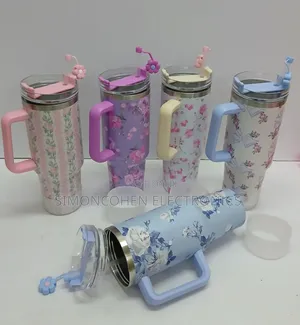 1.2l Floral Stanley Mug With Straw Lid