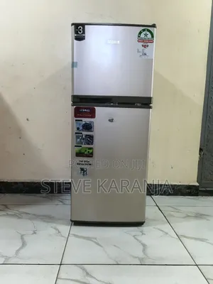 Fridge Double Door, Top Mount Big Freezer, 118l