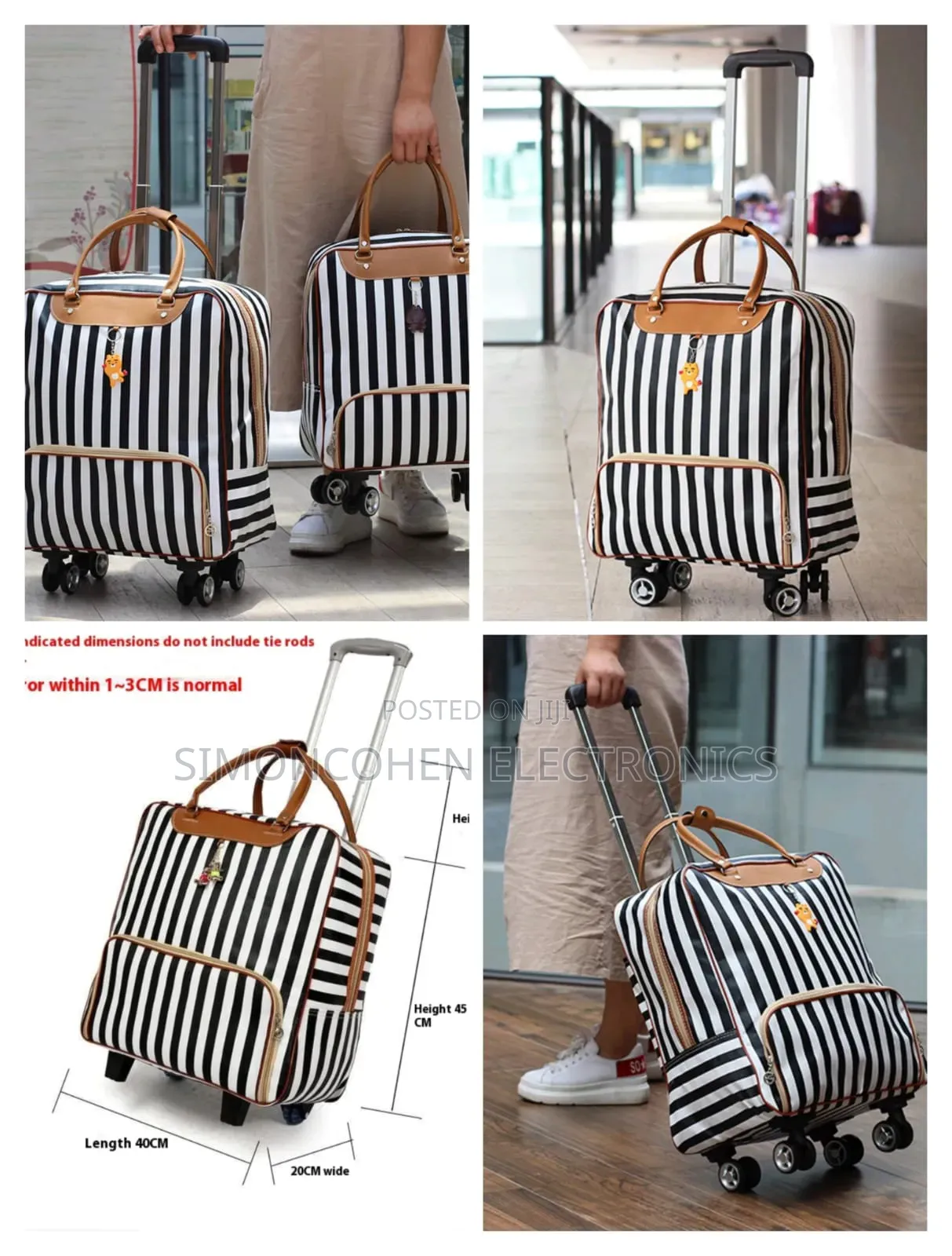 High Quality Stripped Travelling Bag