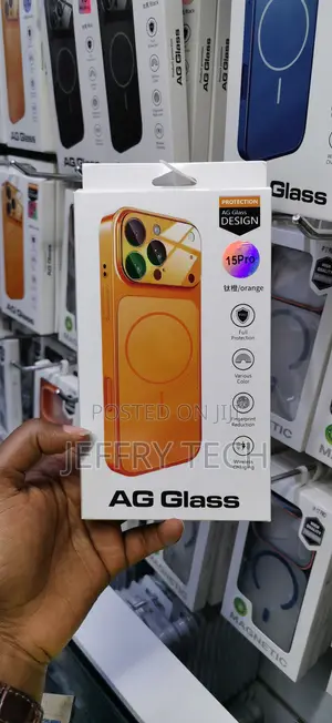 Lectro Glass Converter Case for iPhone 15 Pro to 17 Pro - Orange
