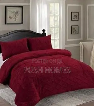 Maroon Quality Heavy Woolen Sherpa Duvet