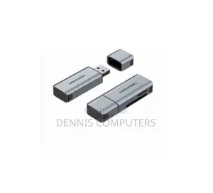 Vention 2-in-1 Usb 3.0 a Card Reader(Sd+Tf) Gray Dual Drive Letter