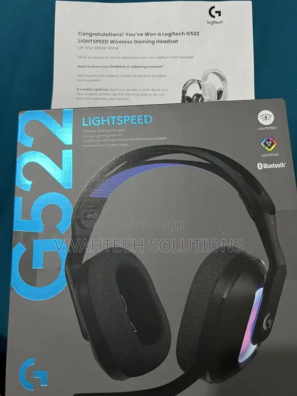 G522 Logitech Light Speed Gaming Headset