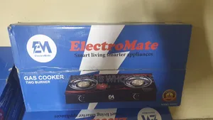 Double Burner Electromate 2 Burner Glass Top Gas Cooker