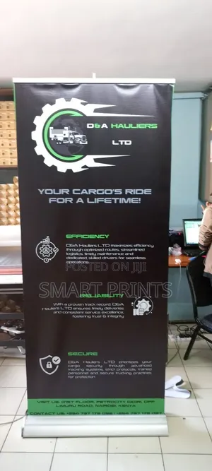 High Quality Broadbase Rollup Banner Printing Available
