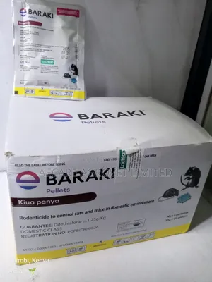 Baraki Pellets Rat, Mice Bait Rodenticide 10grams × 50 Pieces