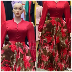 Stylish Red Floral Pallazo Pants