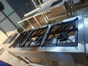 Stainless Steel Three Burner Gas Cooker, Commercial Jiko
