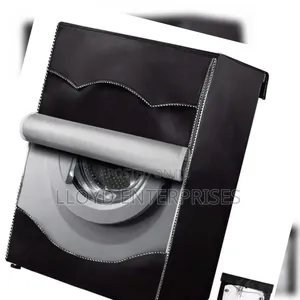 Black Front Load Washing Machine Cover (85*65*60)