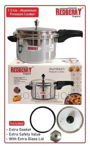 Aluminium Pressure Cooker: With Glass Lids-7. 5 Litrs