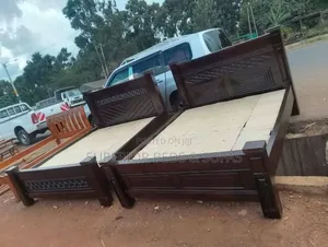 Dark Wooden Bed Size 5 by 6