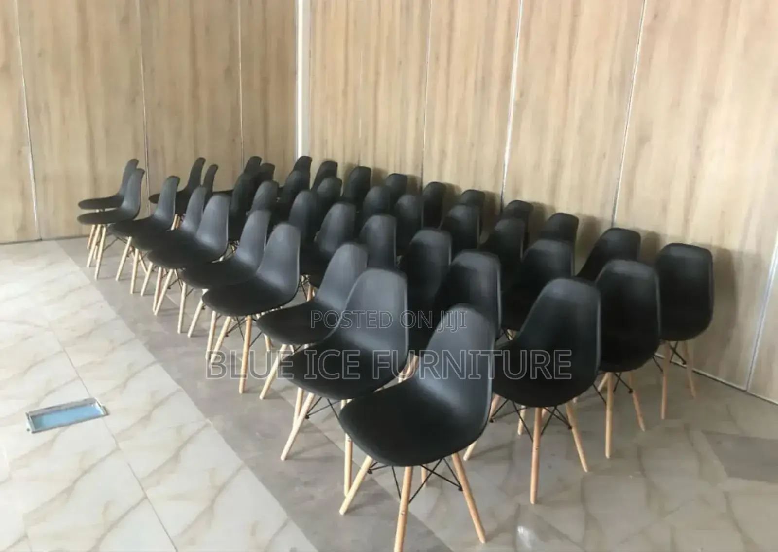 Pure Black Eames Chair