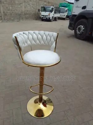 White Adjustable Stool