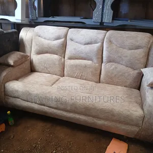 Semi Recliner 3seater Right Brown