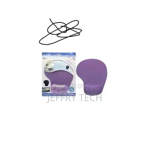 Office Mousepad With Gel Wrist Support - Ergonomic Gaming Desktop Mou