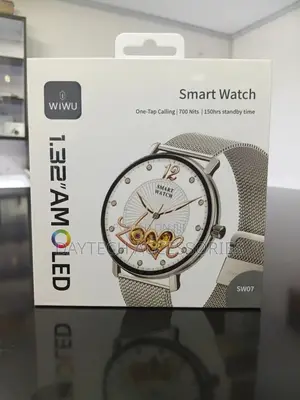 Wiwu Sw07 Smart Watch Silver/Gold 1.32" Amoled Display Bt Call