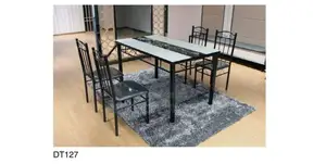 Blackwhite Dining Table and Chair