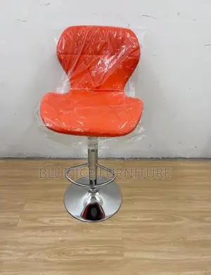 Orange Bar Stool/Adjustable Stool