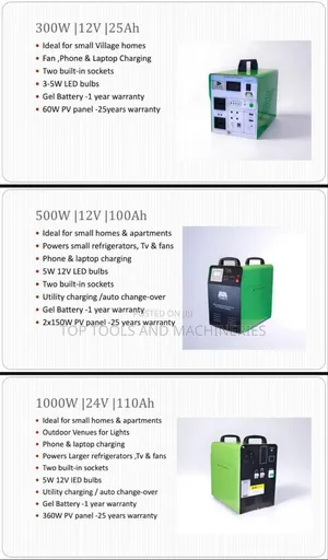 Portable 500 Watts/12v/100ah Power Backup Station in Nairobi CBD