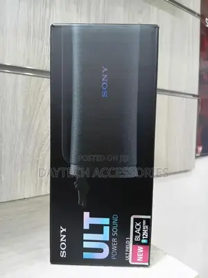 This Is a Sony Ult Field 1 Portable Bluetooth Speaker in Black.