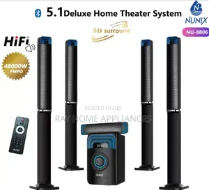 Nunix 5.1ch Deluxe Home Theater System Super Music System-Nu Woofer