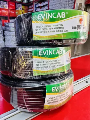 Evincab 6.0mm Single Core Wiring Cable 90m(Black) – Professional Grade