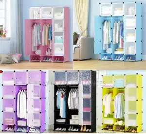 Portable 3- Column Plastic Wardrobes
Available in Different Colours