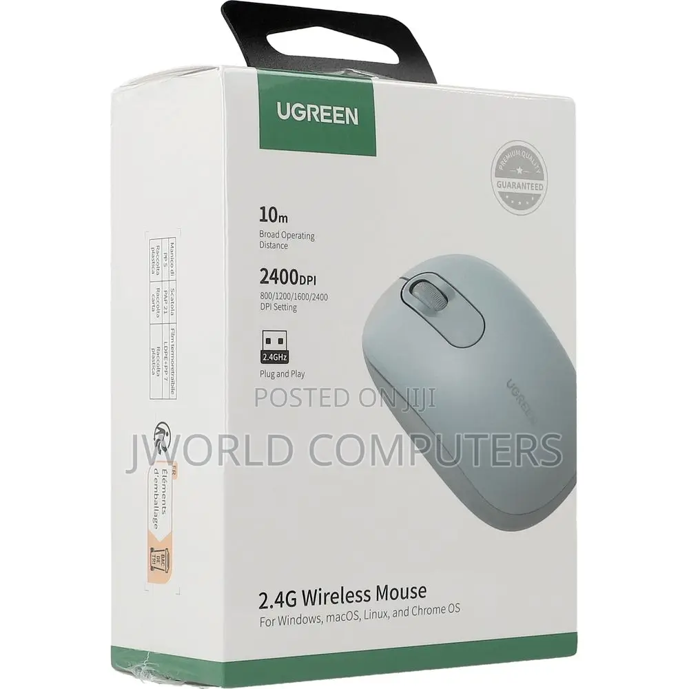 Ugreen 2.4g Wireless Mouse Dusty Blue