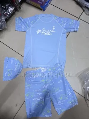 Boys Swimming Costumes (Shirt, Short and Cap)