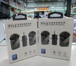 F11‐2 Dual Noise Reducing Wireless Lavalier Set for Phones Camera