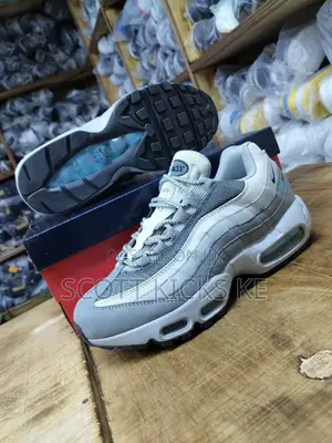 *Air Max 95 Retro Logo Grey Aqua Blue