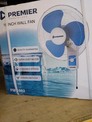 New 16-Inch Premier Wall Fan - 3-Speed | Durable |