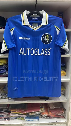 Chelsea 1997-1999 Retro Jersey ( Auto Glass)
