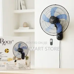 Powerful 18 Inch Roch Wall Fan Remote Included